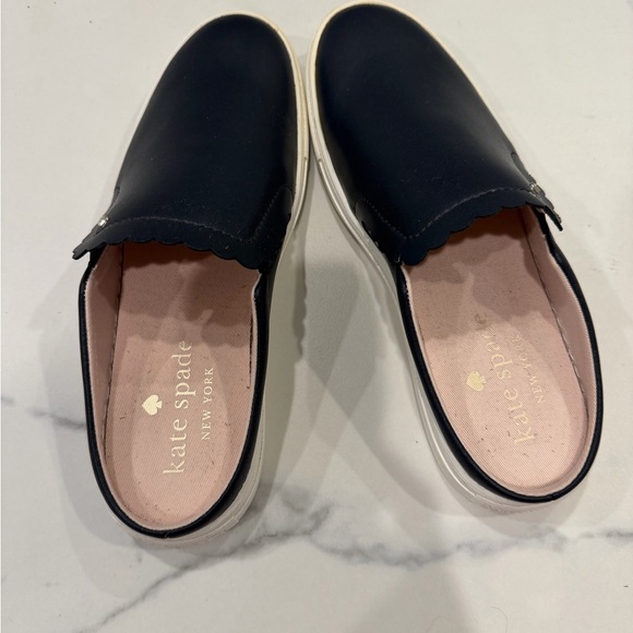 Kate Spade navy blue Andi Sneakers Scalloped Slip-On - Picture 2 of 4